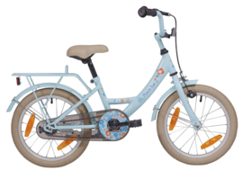 Meisjesfiets 16" BFK "Flower Fun" blue