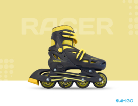 Inline skates "Racer" zwart/geel