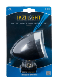 Led -koplamp  "Retro" black