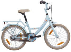 Meisjesfiets 18" BFK "Flower Fun" blue