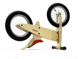 Loopfiets LIKEaBIKE "Spoky zilver" rood