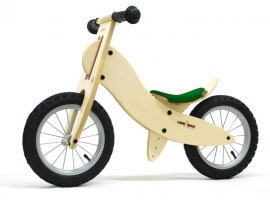 Loopfiets LIKEaBIKE "Spoky zilver Mini" tanner-groen