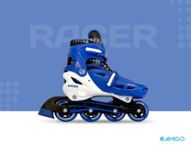 Inline skates "Racer" blauw/wit