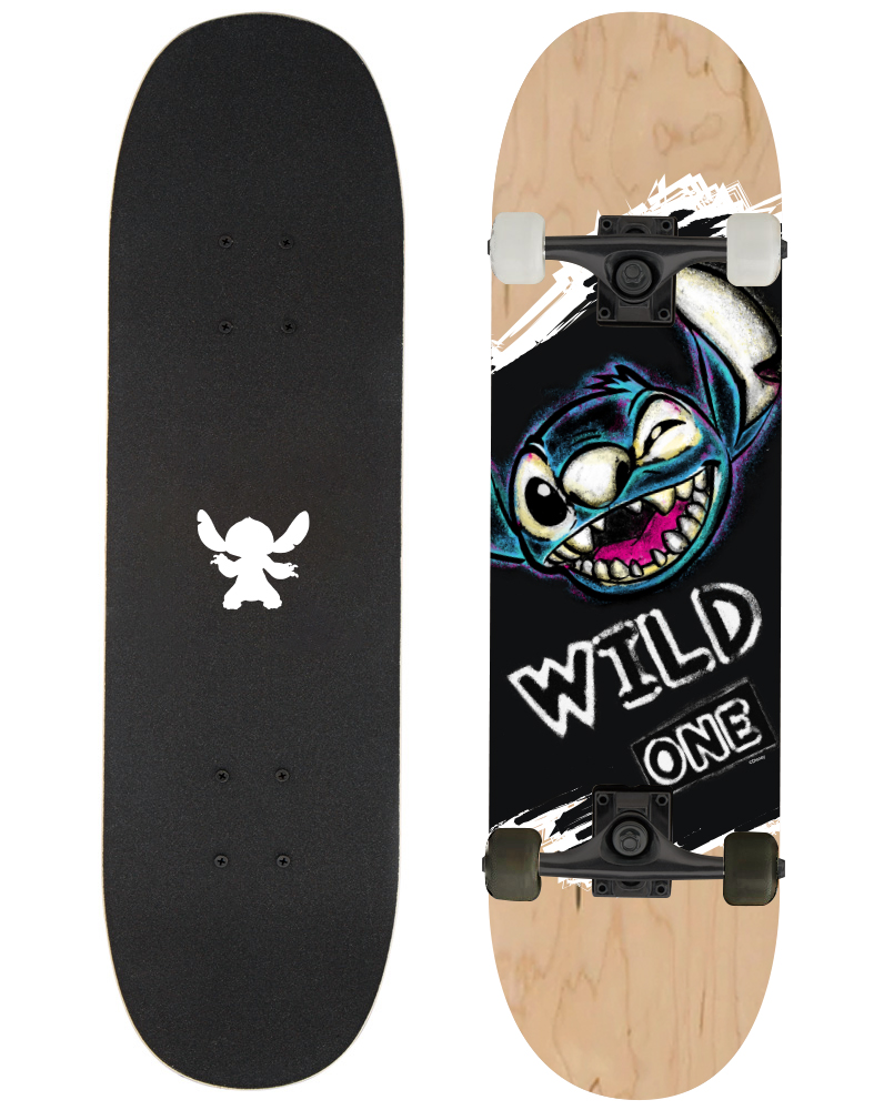 Houten skateboard 31" Dinsey "Stitch - Wild One"