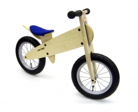Loopfiets LIKEaBIKE "Spoky zilver" blauw