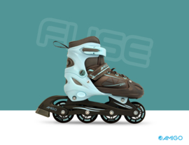 Inline skates "Fuse" blauw/zwart