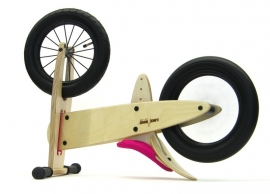 Loopfiets LIKEaBIKE "Spoky zwart" roze