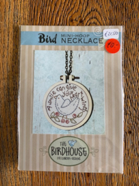 Bird, Mini hoop Necklace