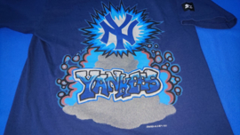 VINTAGE 90S STARTER GRAFFITI T SHIRT( LICHT GEBRUIKT ) NEW YORK YANKEES ( ZEER ZELDZAAM )