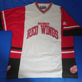 VINTAGE 90S STARTER T-SHIRT ( LICHT GEBRUIKT ) DETROIT RED WINGS