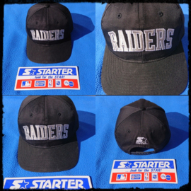 VINTAGE 90S STARTER ARCH PET( LICHT GEBRUIKT ) LOS ANGELES RAIDERS ( ZEER ZELDZAAM )