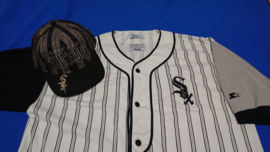 VINTAGE 90S STARTER JERSEY ARCH+ARCH PET LICHT GEBRUIKT ) CHICAGO WHITE SOX ( ZEER ZELDZAAM )