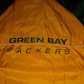 VINTAGE 90S STARTER WINDBREAKER+ARCH PET ( LICHT GEBRUIKT ) GREEN BAY PACKERS ( ZELDZAAAAM )