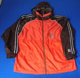 VINTAGE 90S STARTER WINDBREAKER ( LICHT GEBRUIKT ) CLEVELAND BROWNS ( ZELDZAAM )