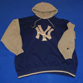 VINTAGE 90S STARTER CAPUCHON TRUI TYPE LETTERMAN ( LICHT GEBRUIKT ) NEW YORK YANKEES