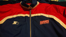 VINTAGE 90S STARTER WINDBREAKER ( LICHT GEBRUIKT ) NEW YORK GIANTS ZELDZAAM