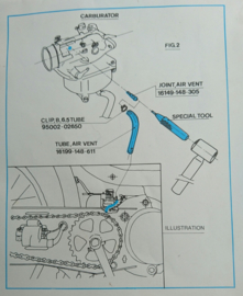 CARB OVERLOOP SET+SPECIAL TOOL ORI HONDA