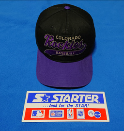 VINTAGE 90S STARTER SCRIPT PET ( LICHT GEBRUIKT ) COLORADO ROCKIES ( ZELDZAAM )