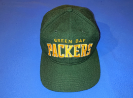 VINTAGE 90S STARTER ARCH PET WOL ( LICHT GEBRUIKT ) GREEN BAY PACKERS ( ZELDZAAAAM )