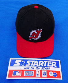 VINTAGE 90S STARTER PET ( LICHT GEBRUIKT ) NEW JERSEY DEVILS ( ZELDZAAM )