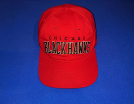 VINTAGE 90S STARTER ARCH PET ( LICHT GEBRUIKT ) CHICAGO BLACKHAWKS ( ZELDZAAM )