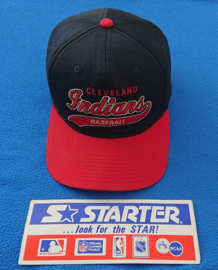 VINTAGE 90S STARTER SCRIPT ( LICHT GEBRUIKT ) CLEVELAND INDIANS ( ZELDZAAM )