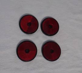 REFLECTOR SET ( ROOD ) ( 4 REFLECTOREN )