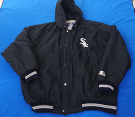 VINTAGE 90S STARTER PUFFER JAS ( LICHT GEBRUIKT ) CHICAGO WHITE SOX