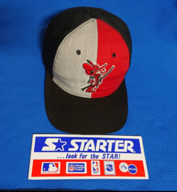 VINTAGE 90S STARTER TWO TONE PET ( GEBRUIKT ) RUNNIN REBELS ( EXTREEM ZELDZAAM