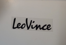 STICKER LEOVINCE ZWART/WIT/ZILVER VOOR DE DEMPER OR WHATEVER ( 15-10 )