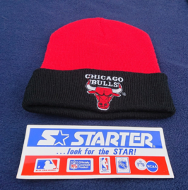 VINTAGE 90S STARTER MUTS ( LICHT GEBRUIKT ) CHICAGO BULLS  ( ZELDZAAM )