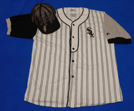 VINTAGE 90S STARTER JERSEY ARCH+ARCH PET LICHT GEBRUIKT ) CHICAGO WHITE SOX ( ZEER ZELDZAAM )