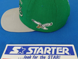 VINTAGE 90S STARTER SCRIPT PET ( LICHT GEBRUIKT ) PHILADELPHIA EAGLES ( ZELDZAAM )