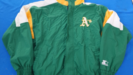 VINTAGE 90S STARTER WINDBREAKER ( LICHT GEBRUIKT ) OAKLAND ATHLETICS