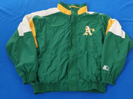 VINTAGE 90S STARTER WINDBREAKER ( LICHT GEBRUIKT ) OAKLAND ATHLETICS