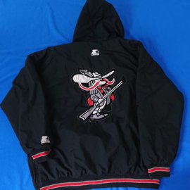 VINTAGE 90S STARTER PUFFER ( LICHT GEBRUIKT ) RUNNIN REBELS ( ZEER ZELDZAAM )