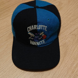 VINTAGE 90S STARTER PINWHEEL PET ( 2 ) ( LICHT GEBRUIKT ) CHARLOTTE HORNETS ( ZELDZAAM )