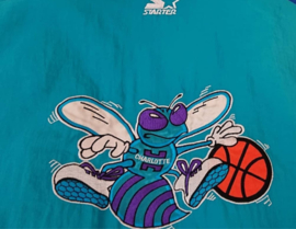 VINTAGE 90S STARTER JAS+ARCH PET ( LICHT GEBRUIKT ) CHARLOTTE HORNETS