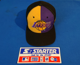 VINTAGE 90S STARTER TWO TONE (  LICHT GEBRUIKT ) LOS ANGELES LAKERS ZELDZAAM