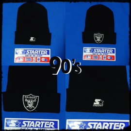 VINTAGE 90S STARTER MUTS ( LICHT GEBRUIKT } LOS ANGELES RAIDERS ( ZEER ZELDZAAM )
