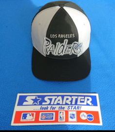 VINTAGE 90 STARTER TRI POWER GRAFFITI PET ( LICHT GEBRUIKT ) LOS ANGELES RAIDERS ( ZEER ZELDZAAM