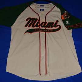 VINTAGE 90S STARTER SCRIPT JERSEY  ( LICHT GEBRUIKT ) MIAMI HURRICANES