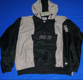 VINTAGE 90S STARTER GRAFFITI KANGAROO WINDBREAKER ( LICHT GEBRUIKT ) CHICAGO WHITE SOX