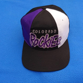 VINTAGE 90S STARTER TRI POWER GRAFFITI PET ( NIEUW ZOND TAG  ) COLORADO ROCKIES)