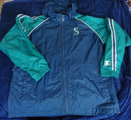 VINTAGE 90S STARTER WINDBREAKER ( LICHT GEBRUIKT ) SEATTLE MARINERS