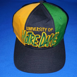 VINTAGE 90S STARTER TRI POWER GRAFFITI PET ( NIEUW ZOND TAG ) NOTRE DAME FIGHTING IRISH