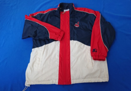 VINTAGE 90S STARTER WINDBREAKER ( 2 ) ( LICHT GEBRUIKT ) CLEVELAND INDIANS