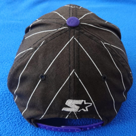 VINTAGE 90S STARTER PINSTRIPE PET ( LICHT GEBRUIKT ) LOS ANGELES LAKERS