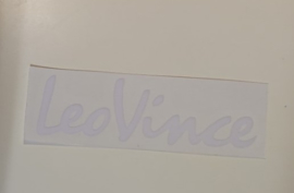 STICKER LEOVINCE ZWART/WIT/ZILVER VOOR DE DEMPER OR WHATEVER ( 15-10 )