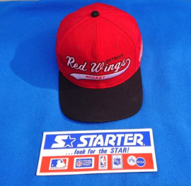 VINTAGE 90S STARTER SCRIPT PET ( LICHT GEBRUIKT ) DETROIT RED WINGS 2 ( ZELDZAAM )